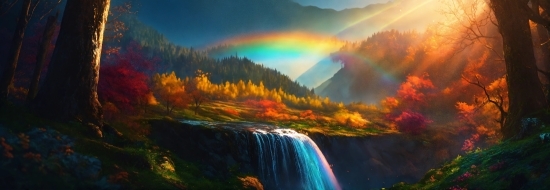 Rainbow, Water, Sky, Cloud, Light, Natural Landscape