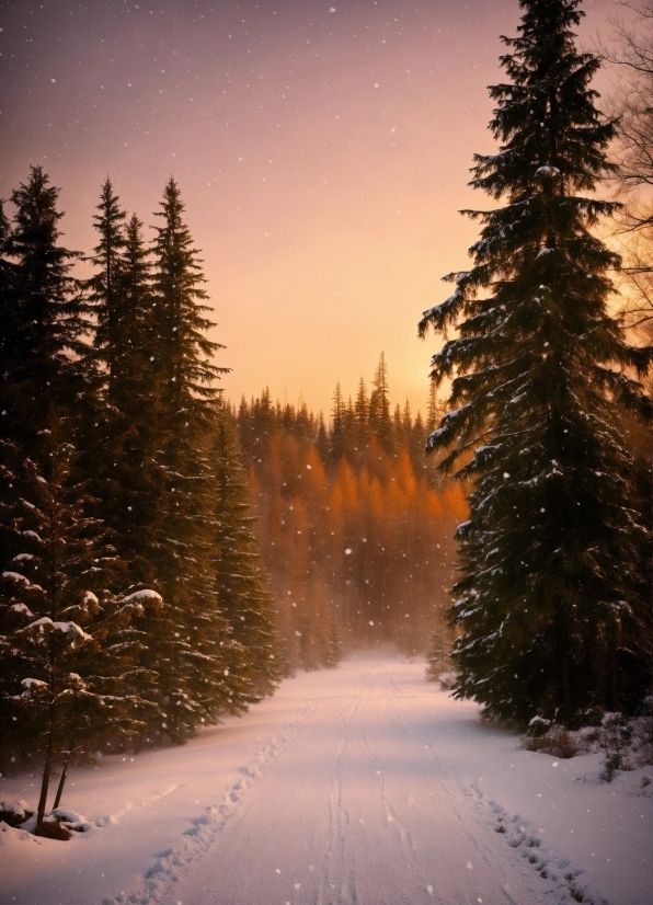 Sky, Atmosphere, Snow, Light, Natural Landscape, Nature