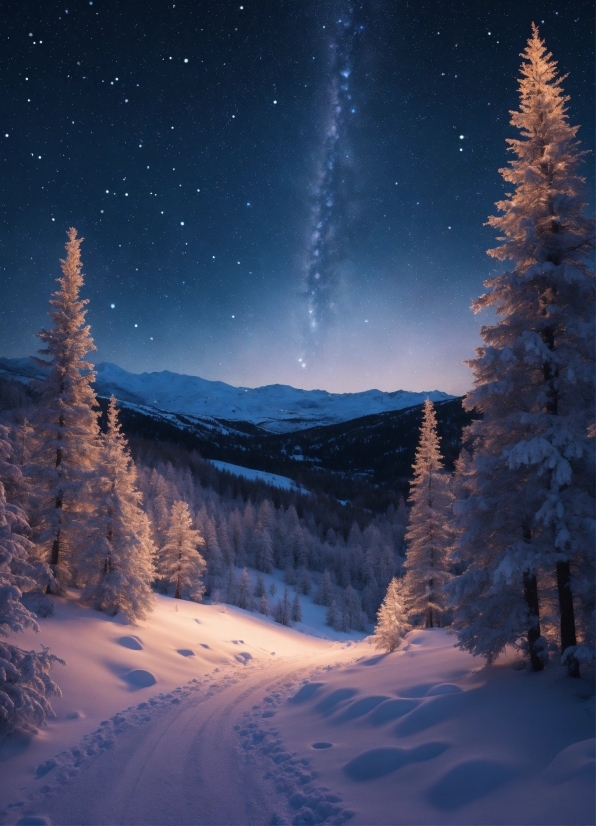 Sky, Atmosphere, Snow, Light, World, Natural Landscape