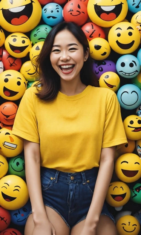 Smile, Head, Photograph, Facial Expression, Yellow, Happy