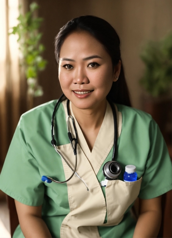 Smile, Health Care Provider, Stethoscope, Nurse, White Coat, Health Care