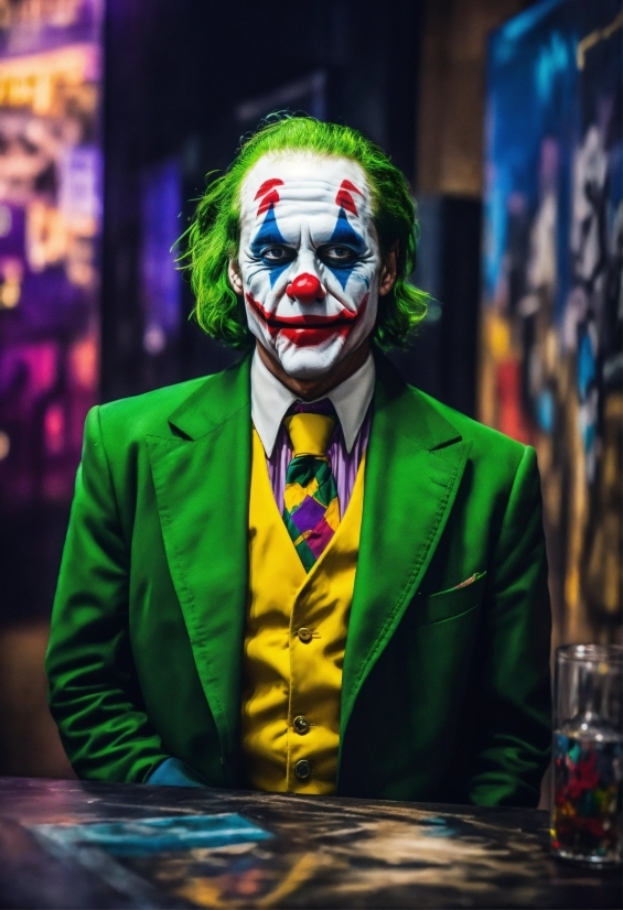 Smile, Joker, Entertainment, Performing Arts, Tie, Clown