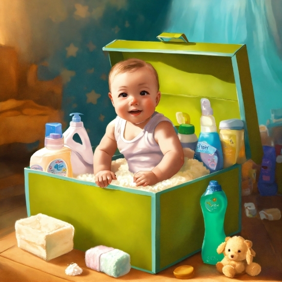 Smile, Product, Blue, Toy, Baby, Yellow