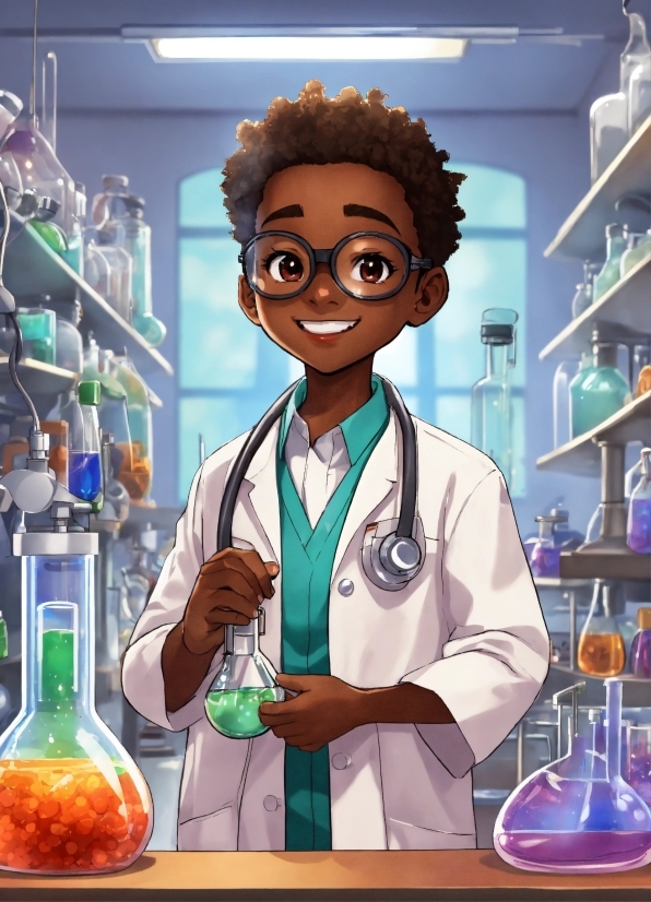 Smile, Scientist, Fluid, Chemistry, Laboratory, Liquid