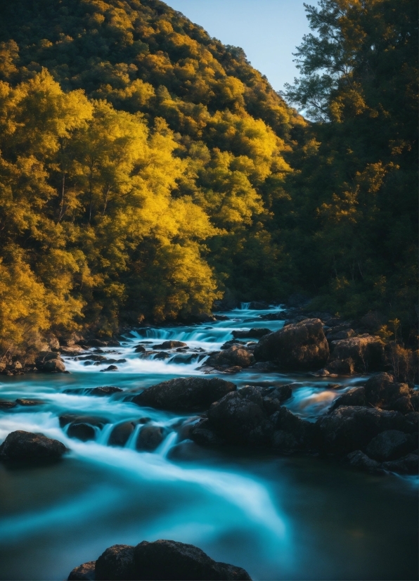 Vector Editor Free Online, Water, Sky, Plant, Nature, Fluvial Landforms Of Streams