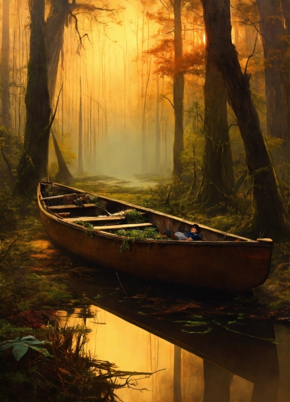 Water, Boat, Plant, Nature, Natural Landscape, Wood