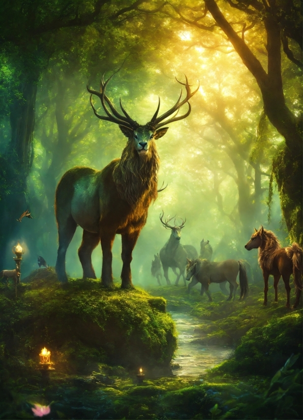 Wedding Images, Plant, Nature, Natural Landscape, Deer, Branch