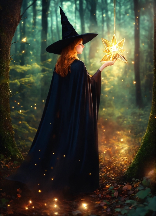 Witch Hat, World, Organism, Art, Cg Artwork, People In Nature