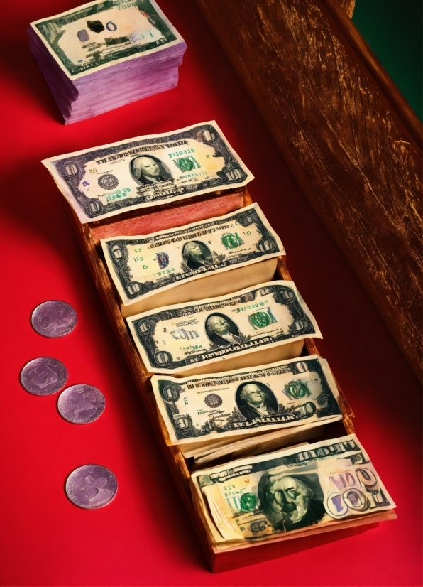 Wood, Money Handling, Dollar, Money, Currency, Banknote