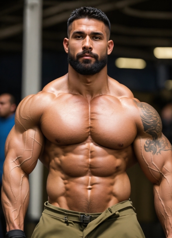 4k Live Anime Wallpaper, Joint, Head, Chin, Bodybuilder, Shoulder