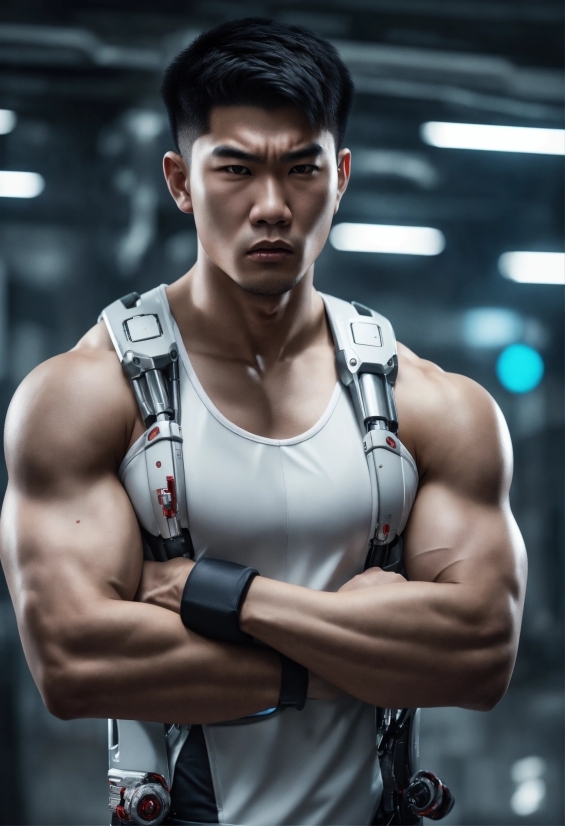 Aesthetic Green Background, Joint, Arm, Shoulder, Muscle, Active Tank