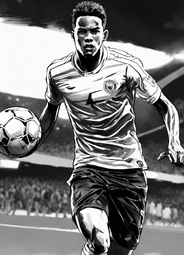 Anime Background Wallpaper 4k, Shorts, White, Sports Equipment, Black, Soccer