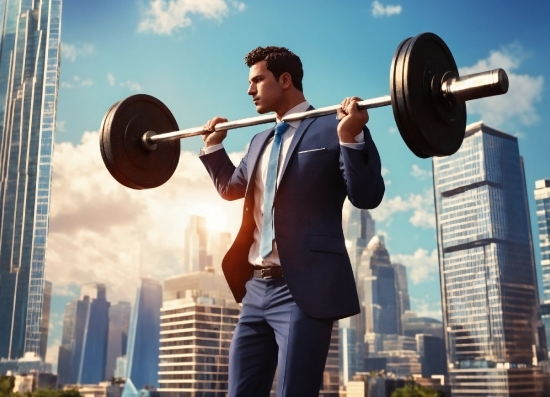 Anime Face Wallpaper, Cloud, Sky, Weightlifting, Photograph, Weightlifter