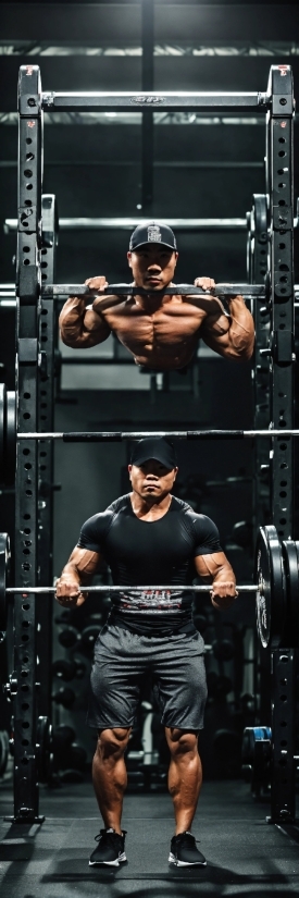 Anime Glow Art Wallpaper, Joint, Chin, Bodybuilder, Arm, Barbell