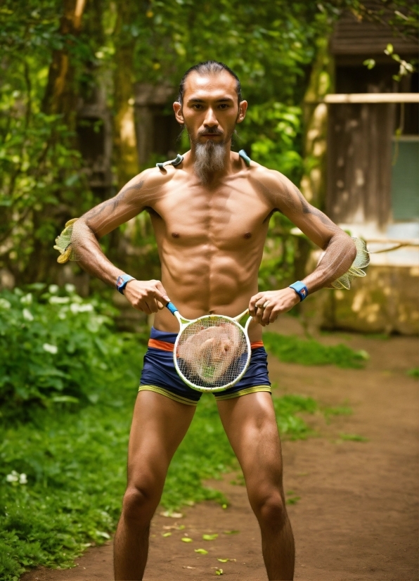 Anime Video Wallpaper, Plant, Shorts, Muscle, Trunks, People In Nature