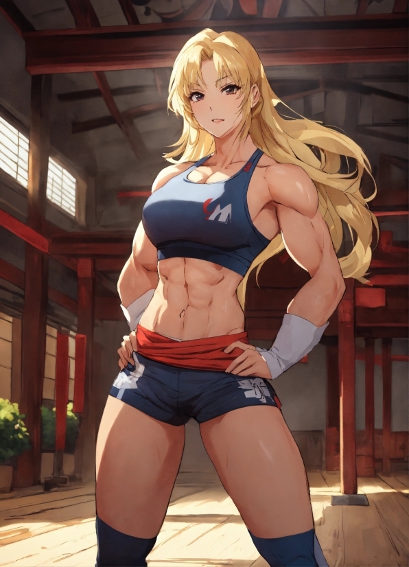 Anime Wallpaper 8k, Plant, Muscle, Thigh, Shorts, Waist