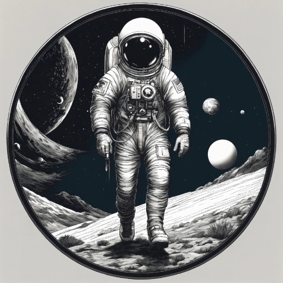 Arm, Astronaut, Sleeve, Font, Circle, Astronomical Object