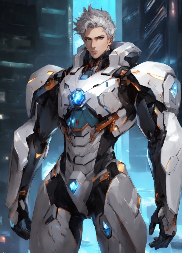 Armour, Cg Artwork, Electric Blue, Machine, Personal Protective Equipment, Fictional Character