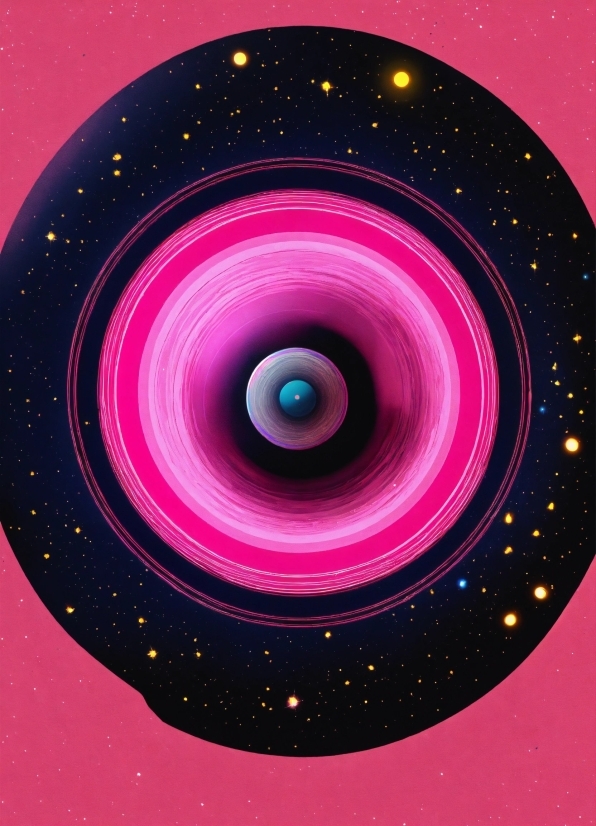 Art, Astronomical Object, Font, Magenta, Science, Circle