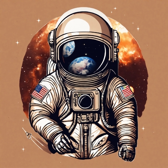 Astronaut, Art, Astronomical Object, Font, Space, Circle