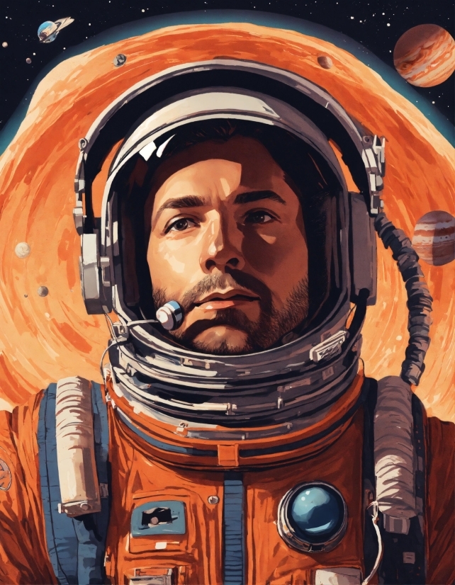 Astronaut, Art, Cool, Space, Helmet, Fictional Character