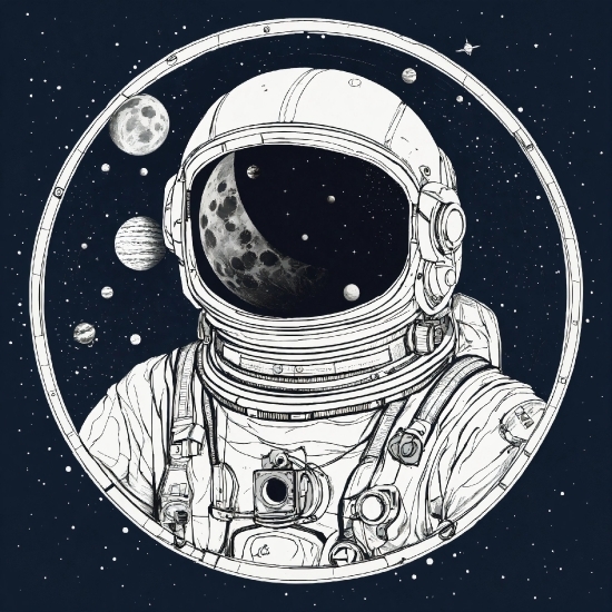 Astronaut, Astronomical Object, Art, Font, Circle, Science