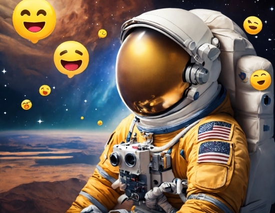 Astronaut, Cartoon, World, Astronomical Object, Space, Spacecraft