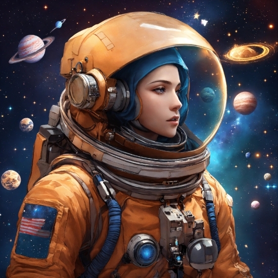 Astronaut, Cg Artwork, Astronomical Object, Space, Art, Science