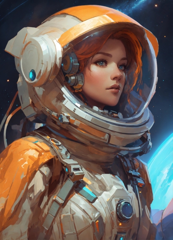 Astronaut, Cool, Cg Artwork, Art, Space, Electric Blue