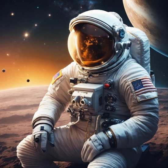 Astronaut, Glove, Helmet, Gesture, Flash Photography, Astronomical Object