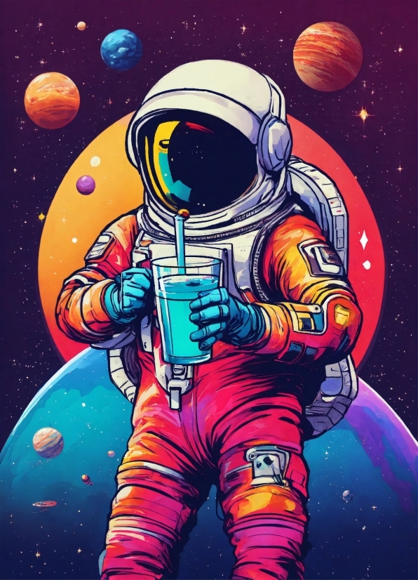 Astronaut, Organism, Gesture, Art, Astronomical Object, Space