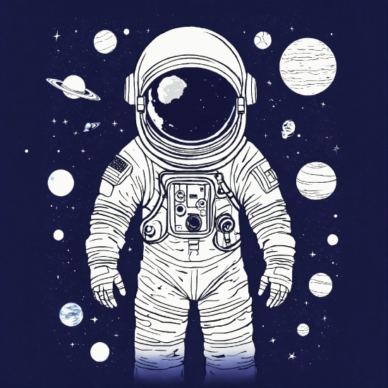 Astronaut, Sleeve, Gesture, World, Font, Style
