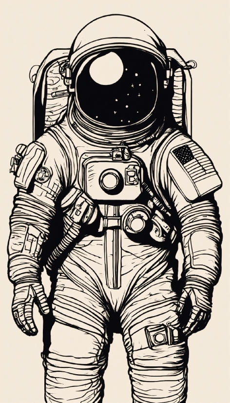 Astronaut, Style, Gesture, Art, Sleeve, Illustration