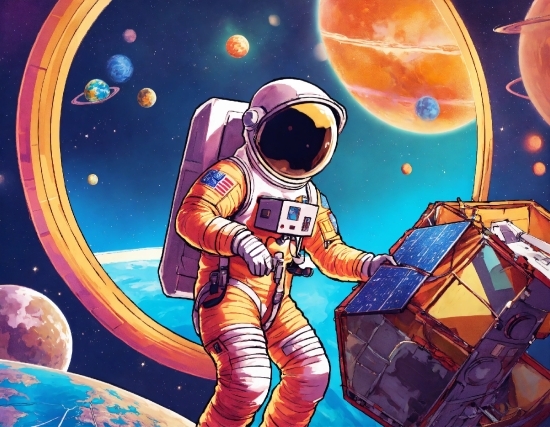 Astronaut, World, Art, Astronomical Object, Entertainment, Space