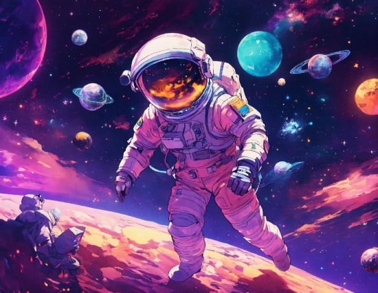 Astronaut, World, Art, Astronomical Object, Sky, Space