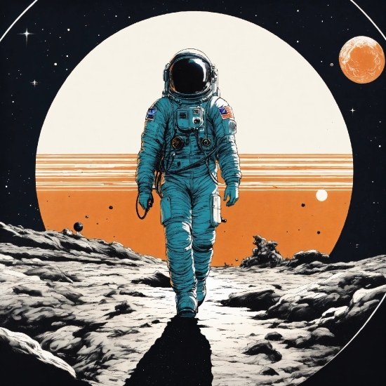Astronaut, World, Art, Astronomical Object, Sleeve, Space