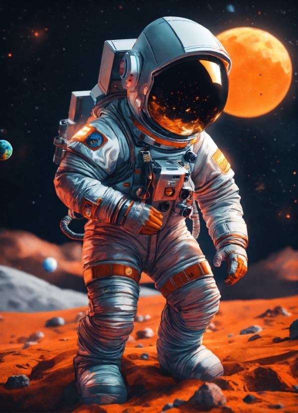 Astronaut, World, Astronomical Object, Art, Space, Event