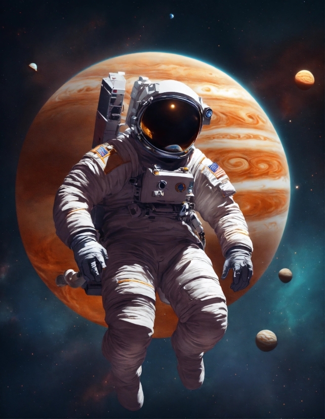 Astronaut, World, Astronomical Object, Flash Photography, Art, Space