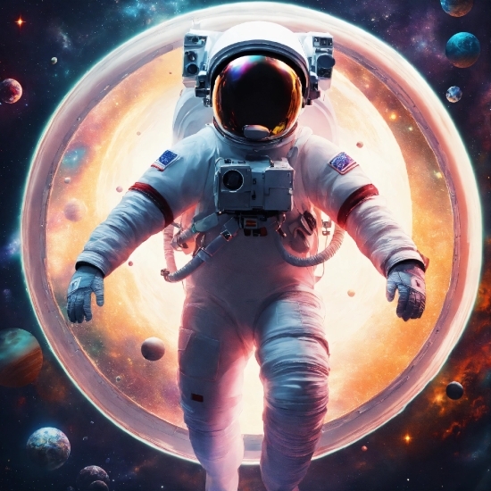 Astronaut, World, Light, Astronomical Object, Art, Space