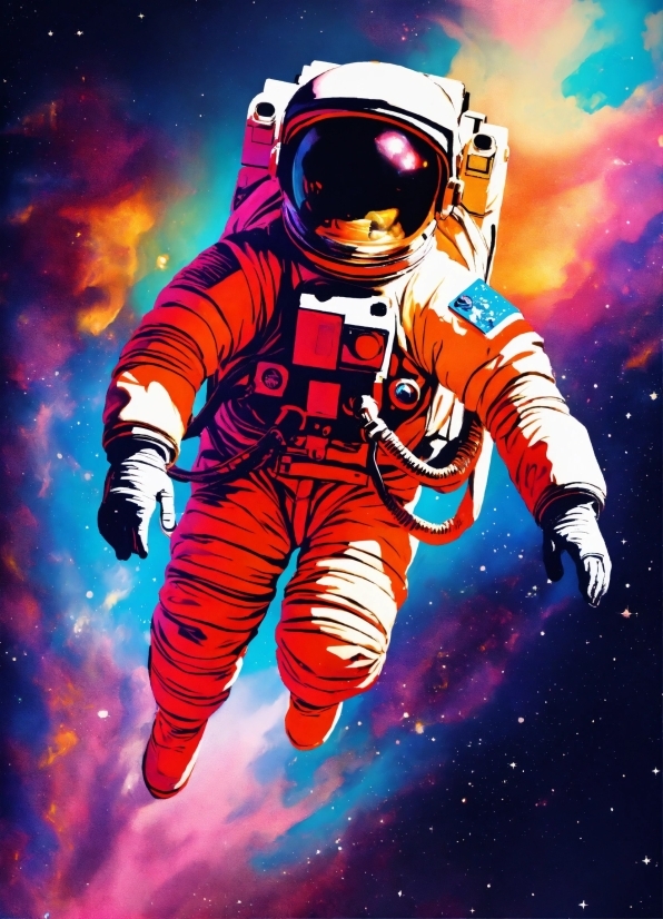 Astronaut, World, Sleeve, Gesture, Art, Cartoon