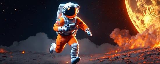 Astronaut, World, Space, Event, Fire, Astronomical Object