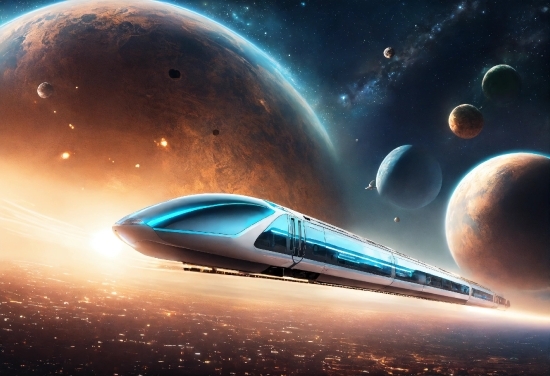 Atmosphere, Light, Vehicle, Aircraft, Train, Astronomical Object