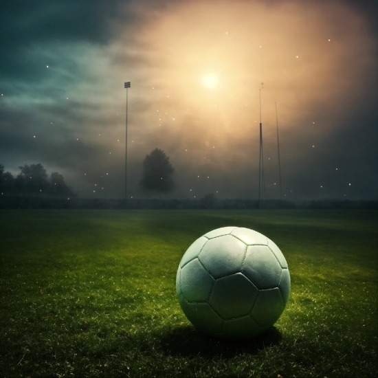 Atmosphere, Sky, Sports Equipment, Cloud, Soccer, Ball