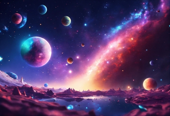 Atmosphere, Sky, World, Light, Purple, Nebula