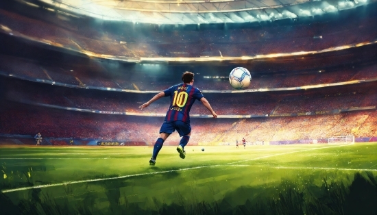 Atmosphere, Sports Equipment, World, Soccer, Player, Ball Game