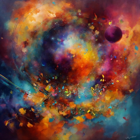 Atmosphere, World, Astronomical Object, Paint, Nebula, Art