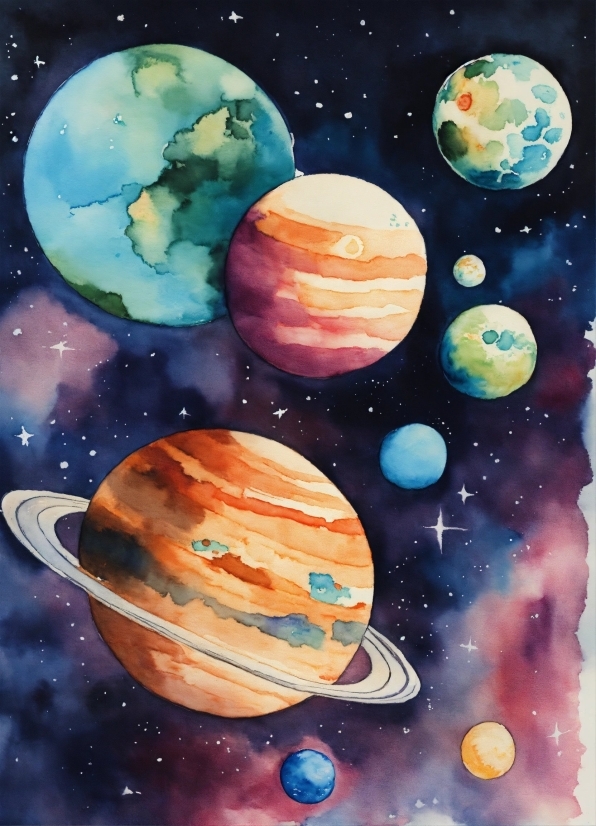 Atmosphere, World, Paint, Art, Astronomical Object, Science