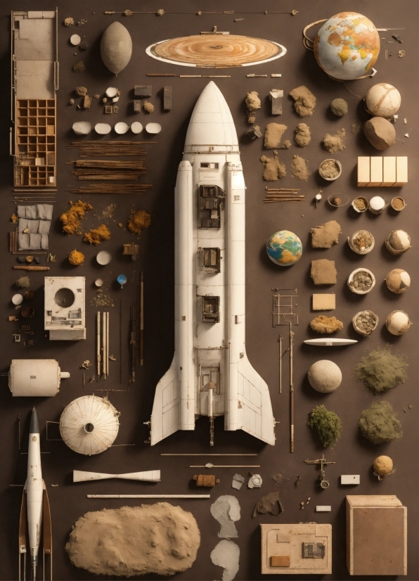 Audio Equipment, Space Shuttle, Wood, Technology, Space, Art