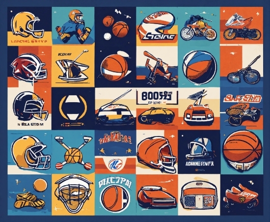Basketball, Orange, Font, Line, Sports Equipment, Electric Blue