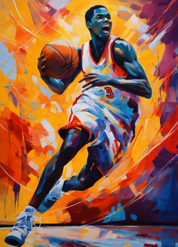 Basketball, Painting, Paint, Artist, Art, Ball